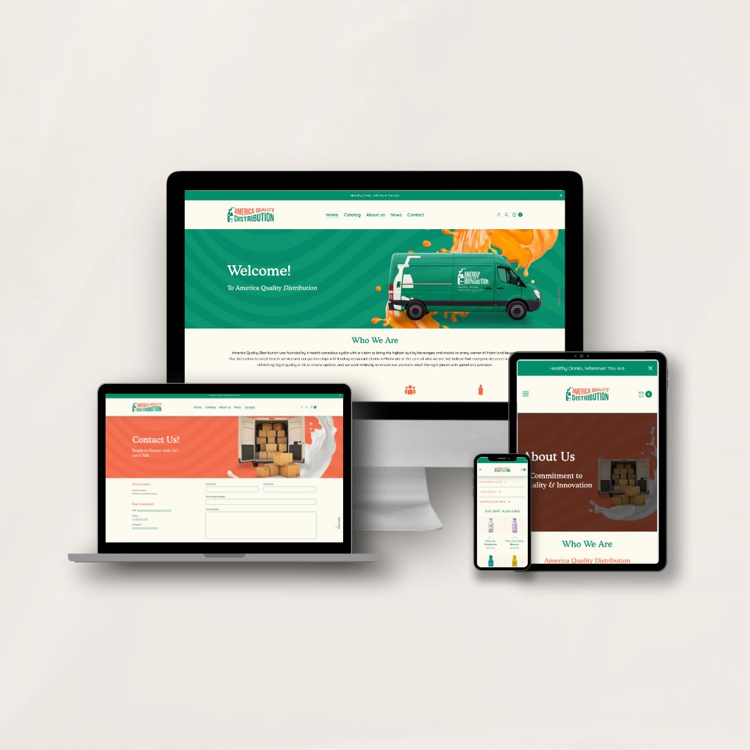 Beverage distribution website